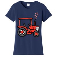 Valentines Day Tractor Truck Cute Farm Boy Toddlers Women's T-Shirt