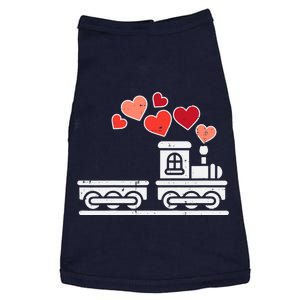 Valentines Day Train Hearts Choo Choo Boy Baby Doggie Tank