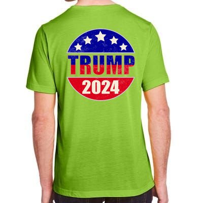 Vintage Donald Trump 2024 Front And Back Crest Adult ChromaSoft Performance T-Shirt