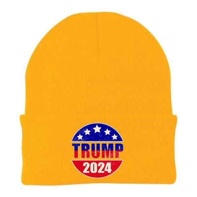 Vintage Donald Trump 2024 Front And Back Crest Knit Cap Winter Beanie