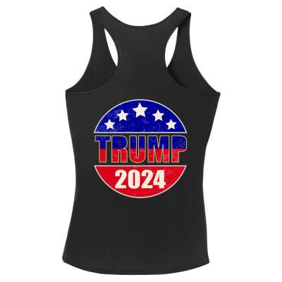 Vintage Donald Trump 2024 Front And Back Crest Ladies PosiCharge Competitor Racerback Tank