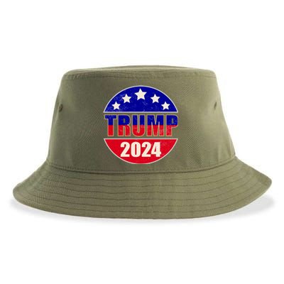 Vintage Donald Trump 2024 Front And Back Crest Sustainable Bucket Hat