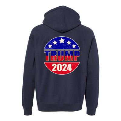 Vintage Donald Trump 2024 Front And Back Crest Premium Hoodie