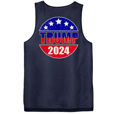 Vintage Donald Trump 2024 Front And Back Crest Mesh Reversible Basketball Jersey Tank