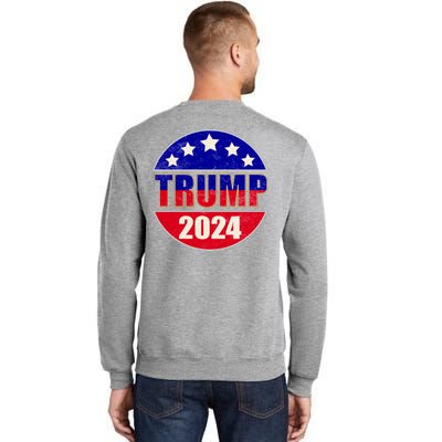 Vintage Donald Trump 2024 Front And Back Crest Sweatshirt