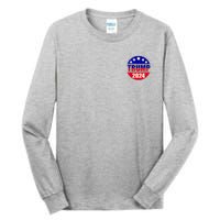 Vintage Donald Trump 2024 Front And Back Crest Tall Long Sleeve T-Shirt