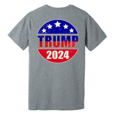 Vintage Donald Trump 2024 Front And Back Crest Premium T-Shirt