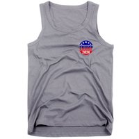 Vintage Donald Trump 2024 Front And Back Crest Tank Top