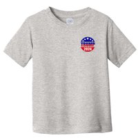 Vintage Donald Trump 2024 Front And Back Crest Toddler T-Shirt