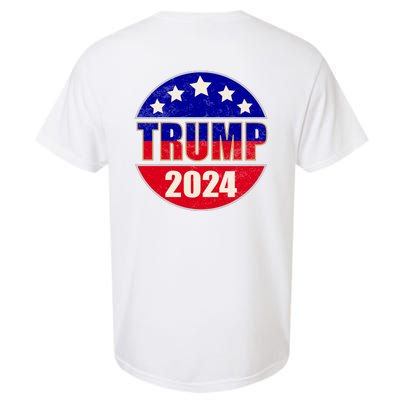 Vintage Donald Trump 2024 Front And Back Crest Garment-Dyed Heavyweight T-Shirt