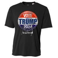 Vote Donald Trump For President 2024 America Back Cooling Performance Crew T-Shirt