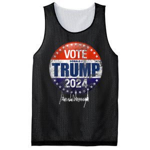 Vote Donald Trump For President 2024 America Back Mesh Reversible Basketball Jersey Tank