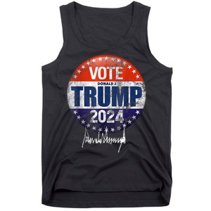 Vote Donald Trump For President 2024 America Back Tank Top