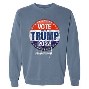 Vote Donald Trump For President 2024 America Back Garment-Dyed Sweatshirt