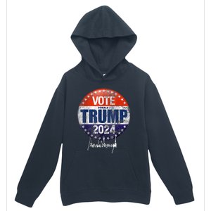 Vote Donald Trump For President 2024 America Back Urban Pullover Hoodie