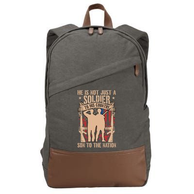 Veterans Day T Cotton Canvas Backpack