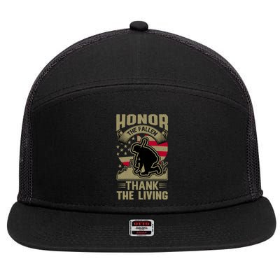 Veterans Day T 7 Panel Mesh Trucker Snapback Hat