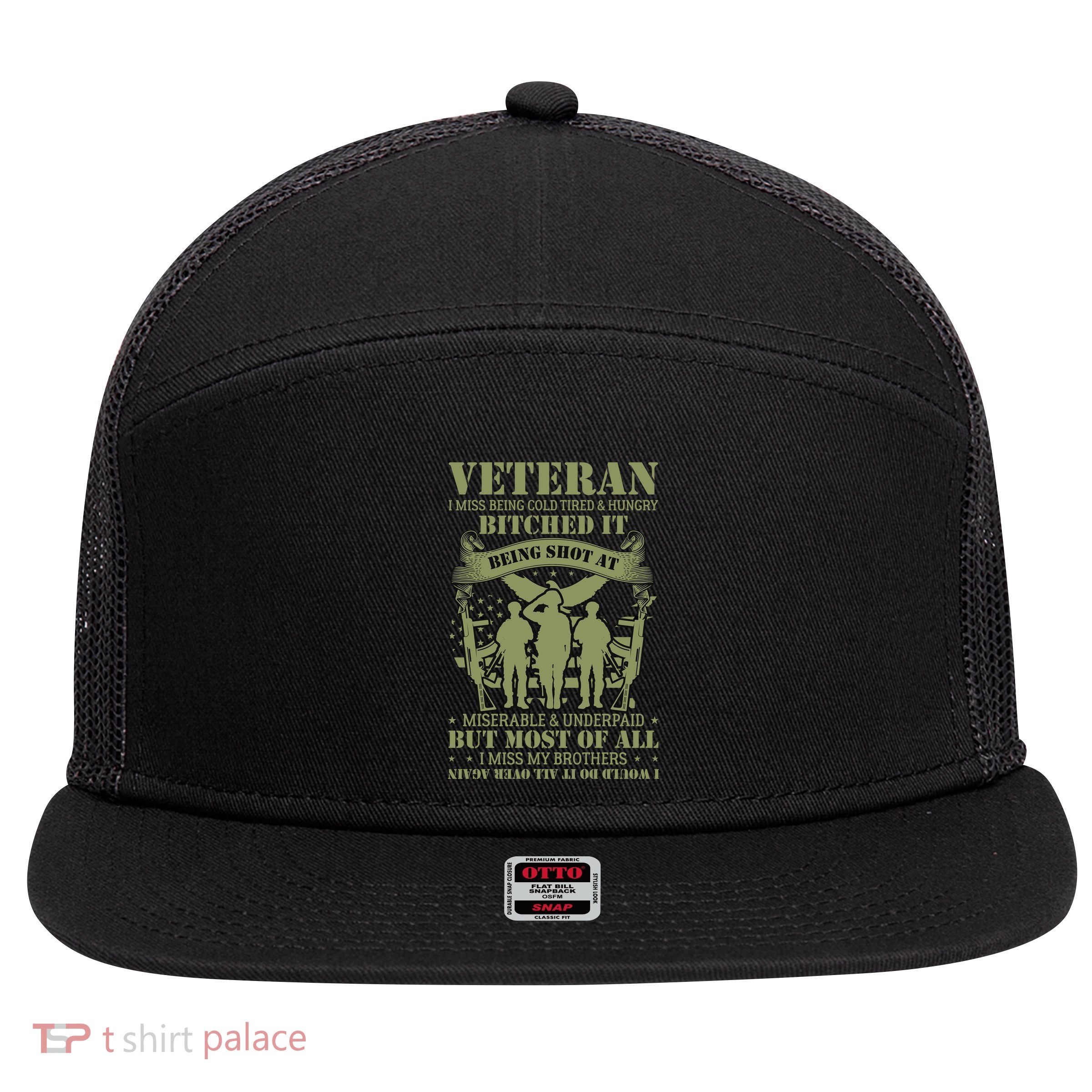 Veterans Day T 7 Panel Mesh Trucker Snapback Hat