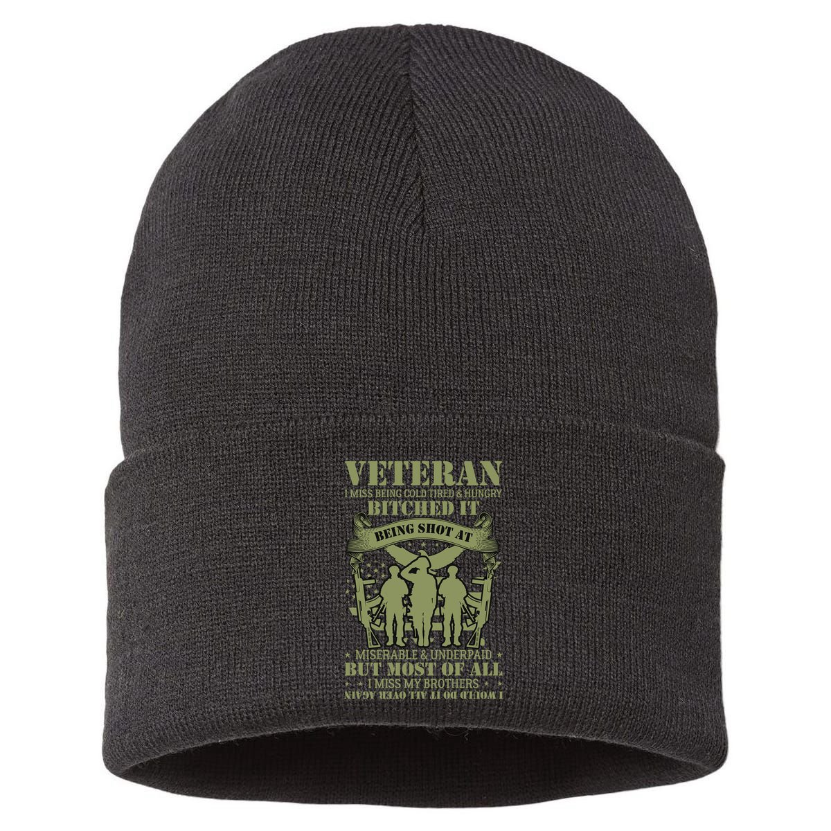 Veterans Day T Sustainable Knit Beanie