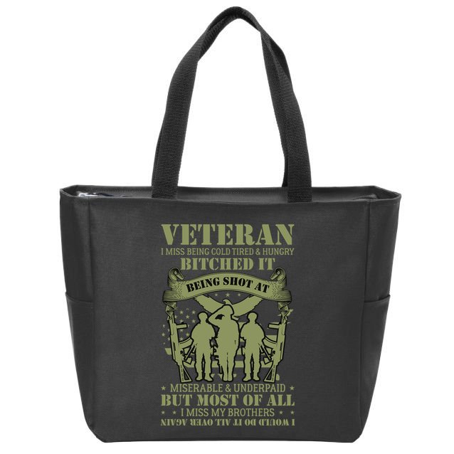 Veterans Day T Zip Tote Bag