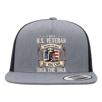 Veterans Day T Flat Bill Trucker Hat