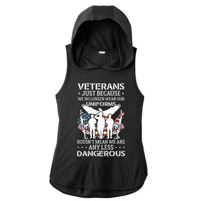 Veterans Day T Ladies PosiCharge Tri-Blend Wicking Draft Hoodie Tank