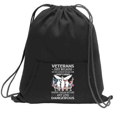 Veterans Day T Sweatshirt Cinch Pack Bag