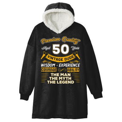 Vintage Dude The Man Myth Legend 50 Yrs 50th Birthday Shirt Hooded Wearable Blanket