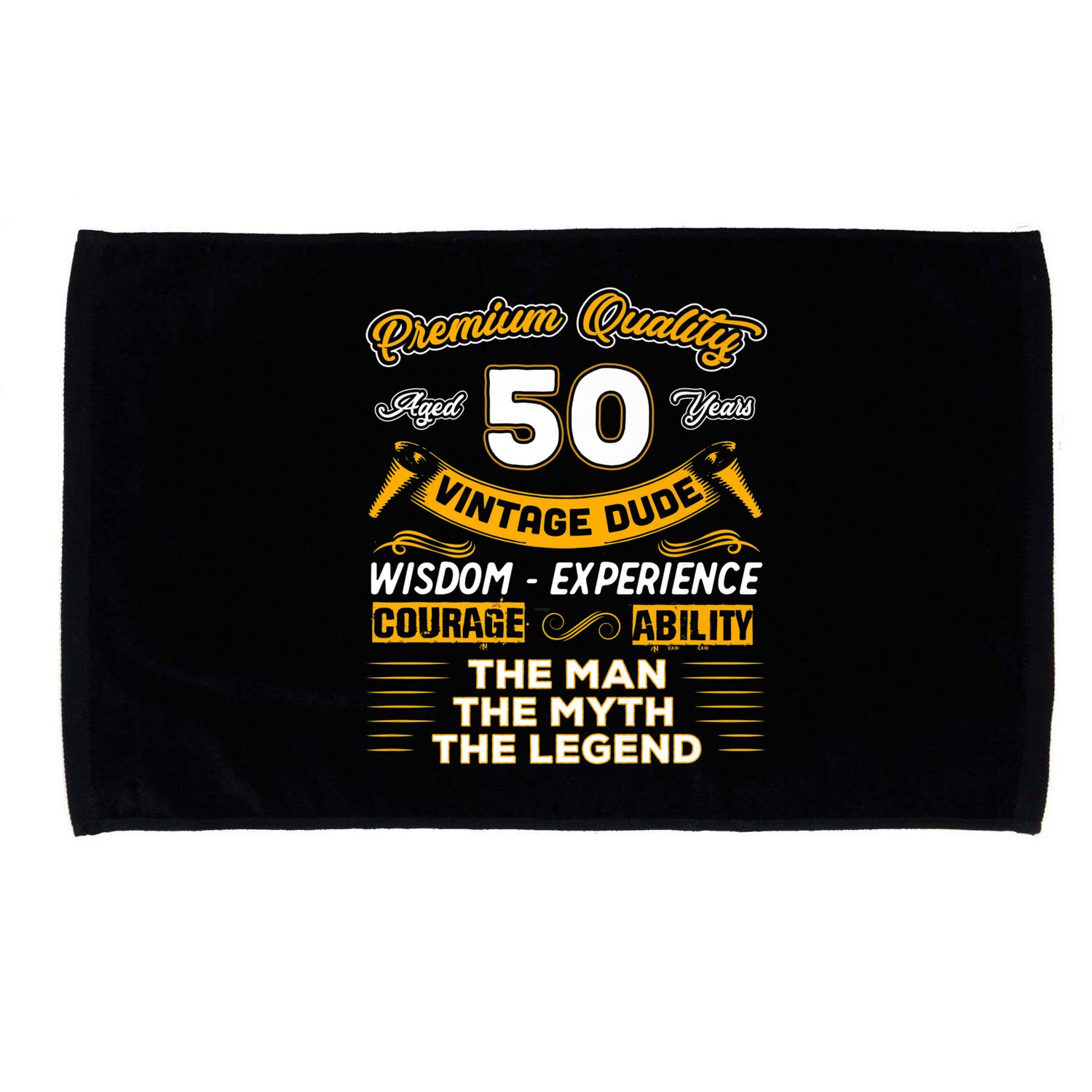 Vintage Dude The Man Myth Legend 50 Yrs 50th Birthday Shirt Microfiber Hand Towel