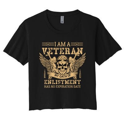 Veterans Day T Women's Crop Top Tee