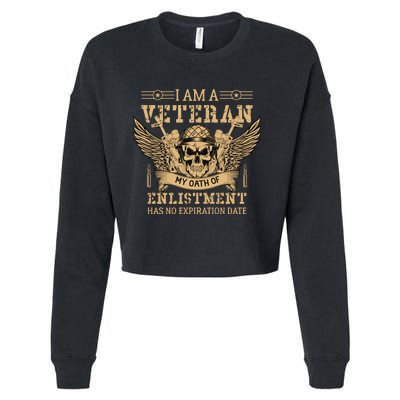 Veterans Day T Cropped Pullover Crew