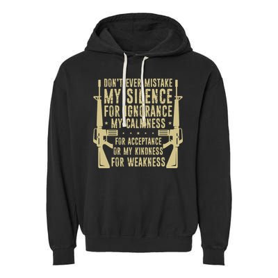 Veterans Day T Garment-Dyed Fleece Hoodie