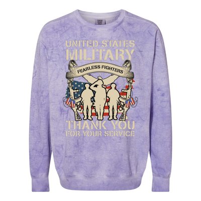 Veterans Day T Colorblast Crewneck Sweatshirt