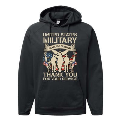 Veterans Day T Performance Fleece Hoodie