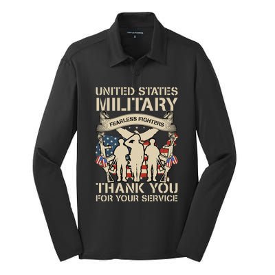 Veterans Day T Silk Touch Performance Long Sleeve Polo