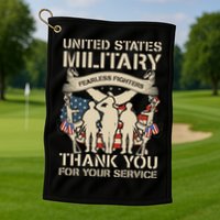 Veterans Day T Golf Towel