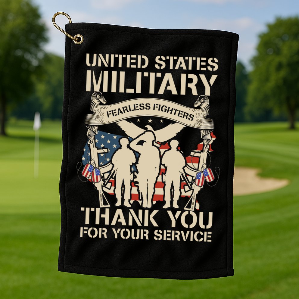 Veterans Day T Golf Towel
