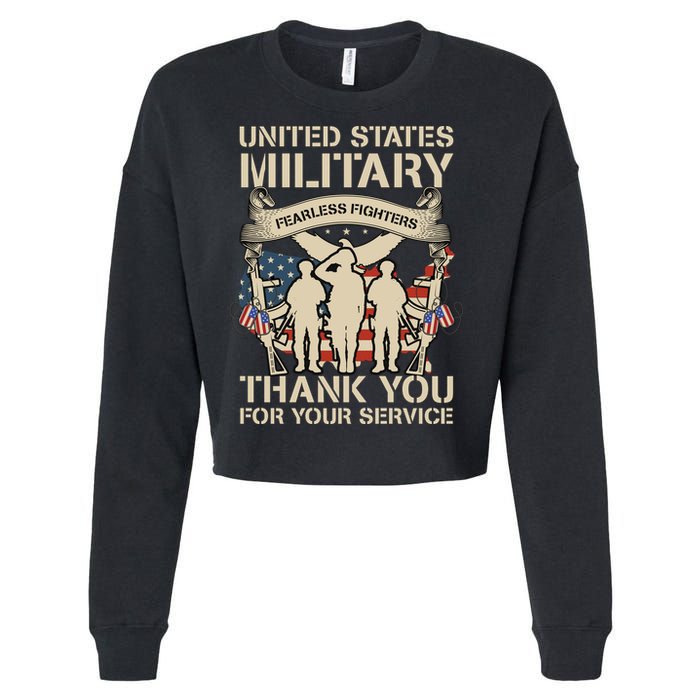 Veterans Day T Cropped Pullover Crew