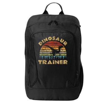 Vintage Dinosaur Trainer Halloween Costume Retro Sunset Dino City Backpack