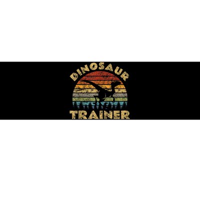 Vintage Dinosaur Trainer Halloween Costume Retro Sunset Dino Bumper Sticker