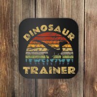 Vintage Dinosaur Trainer Halloween Costume Retro Sunset Dino Coaster