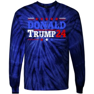 Vote Donald Trump 2024 Tie-Dye Long Sleeve Shirt