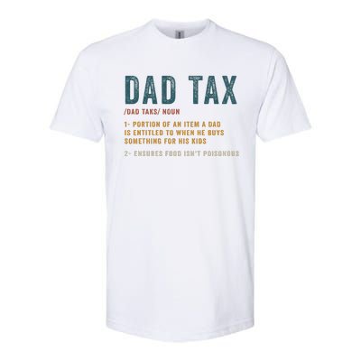 Vintage Dad Tax Definition  Funny Father's Day Softstyle CVC T-Shirt