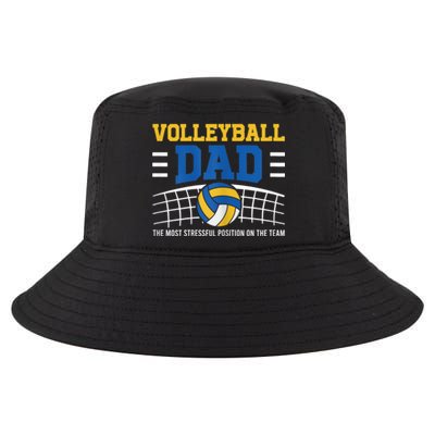 Volleyball Dad The Most Stressful Position Happy Fathers Day Cool Comfort Performance Bucket Hat