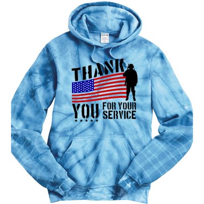 Veterans Day Thank You For Your Service Tie Dye Hoodie