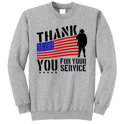 Veterans Day Thank You For Your Service Tall Sweatshirt