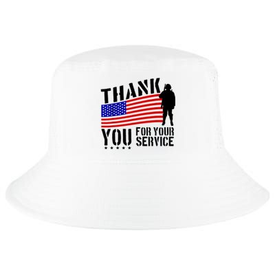 Veterans Day Thank You For Your Service Cool Comfort Performance Bucket Hat