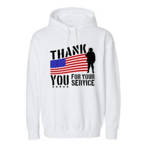 Veterans Day Thank You For Your Service Garment-Dyed Fleece Hoodie