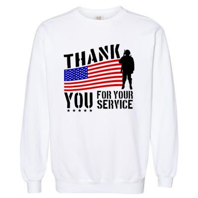 Veterans Day Thank You For Your Service Garment-Dyed Sweatshirt