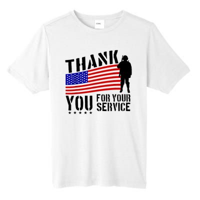 Veterans Day Thank You For Your Service Tall Fusion ChromaSoft Performance T-Shirt